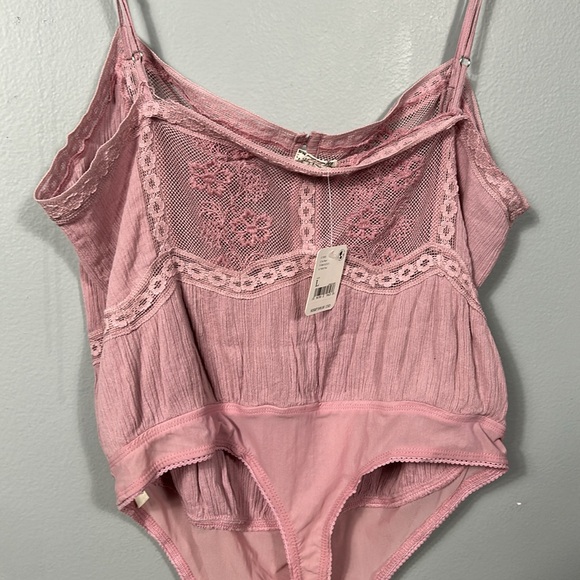 Free People Tops Nwt Free People Still The One Lace Trim Bodysuit size Large - Picture 13 of 16